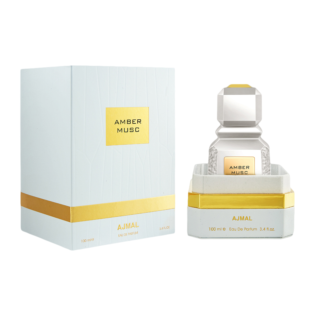 Ajmal Amber Musc con frasco y caja (presentación)