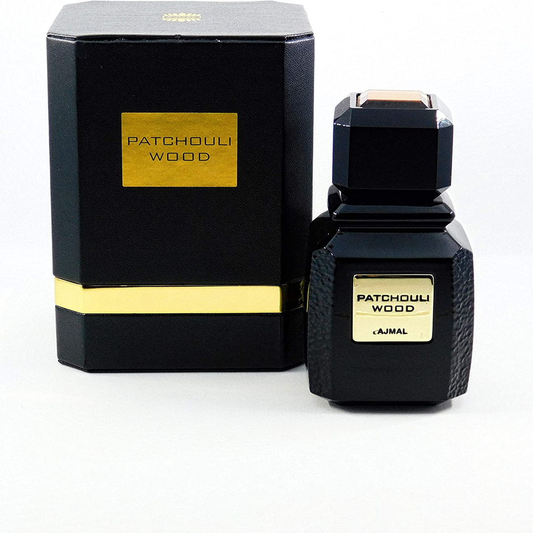 Ajmal Patchouli Wood con frasco y caja (presentación)