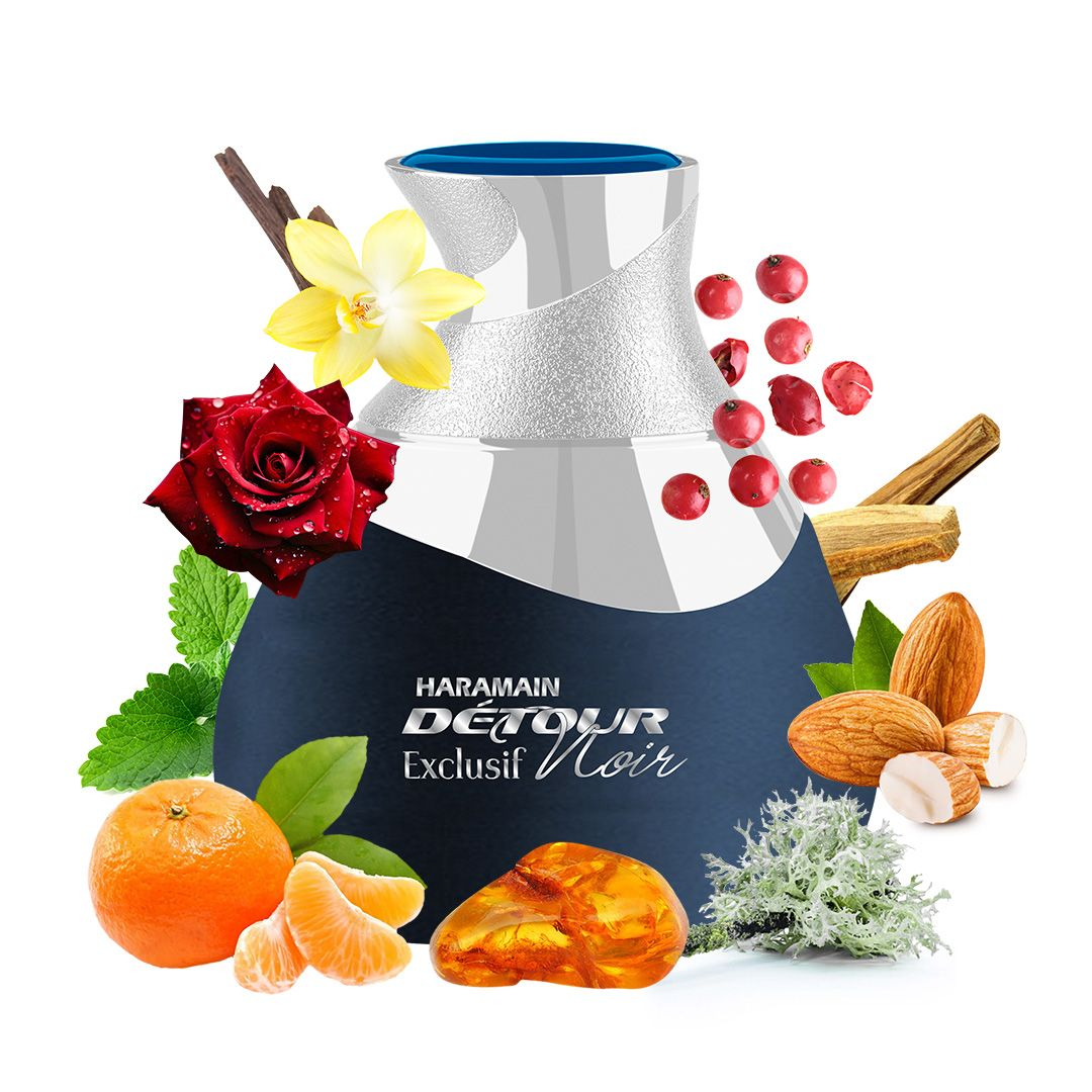 Frasco de Al Haramain Detour Noir Exclusif (vista completa)