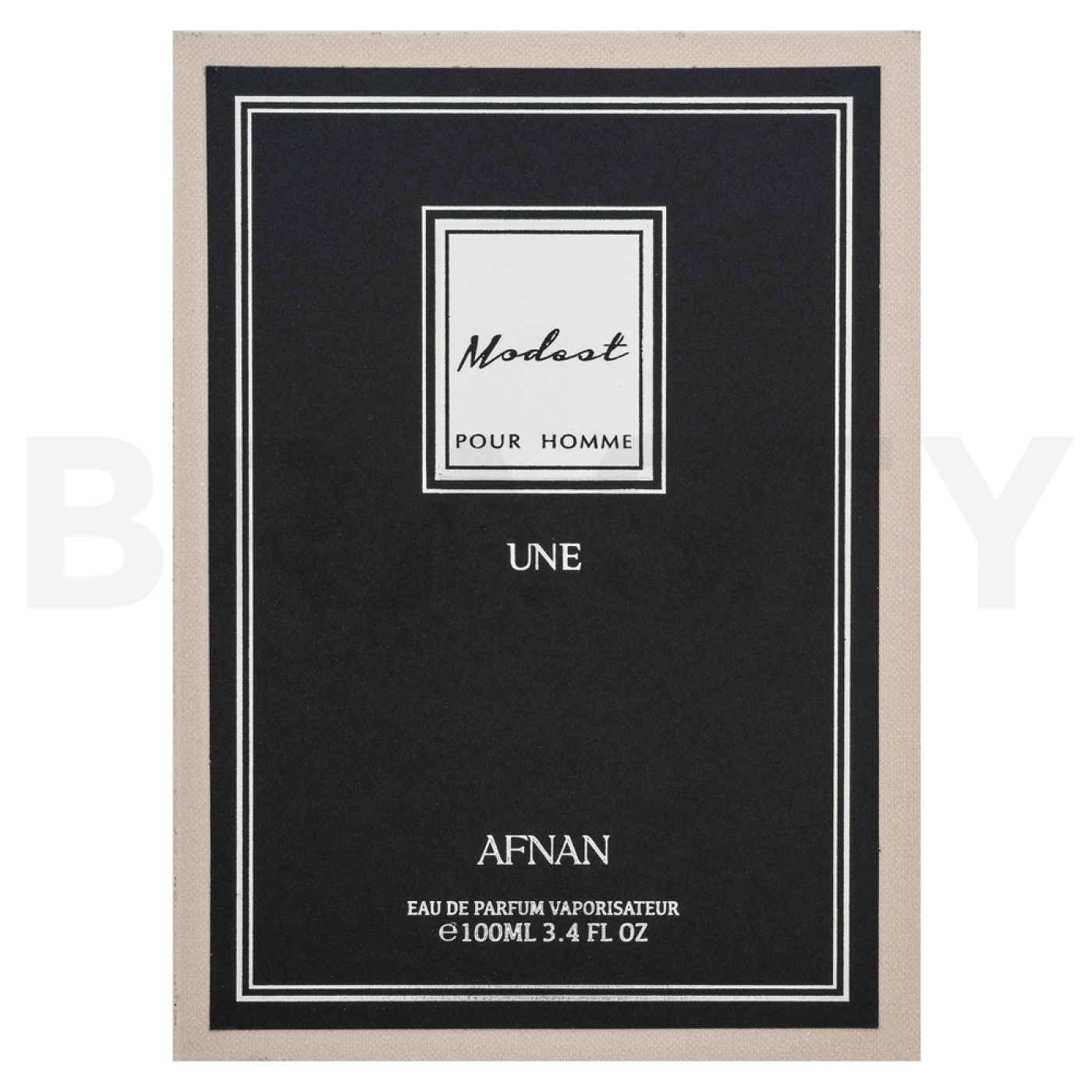 Caja del perfume Afnan Modest Une (estuche original)