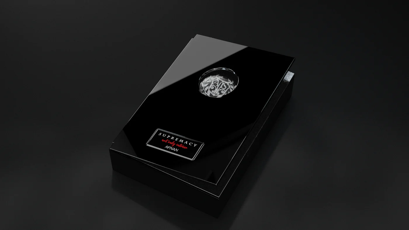 Caja del perfume árabe Supremacy Not Only Intense de Afnan (estuche original)