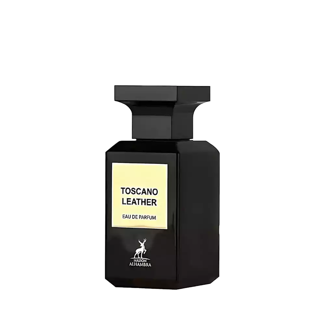 Frasco de Maison Alhambra Toscano Leather (vista completa)