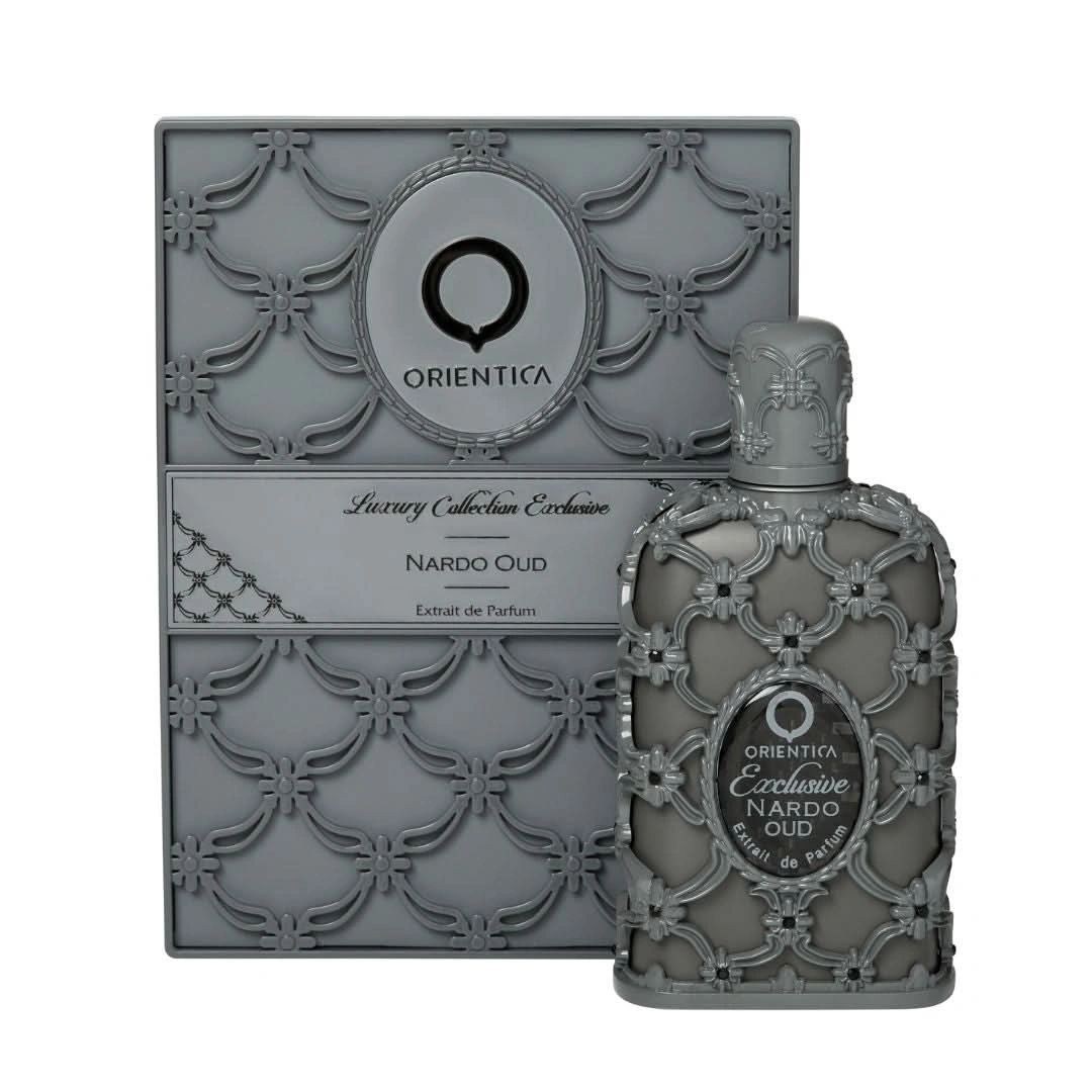 Orientica Nardo Oud: frasco y caja (presentación)