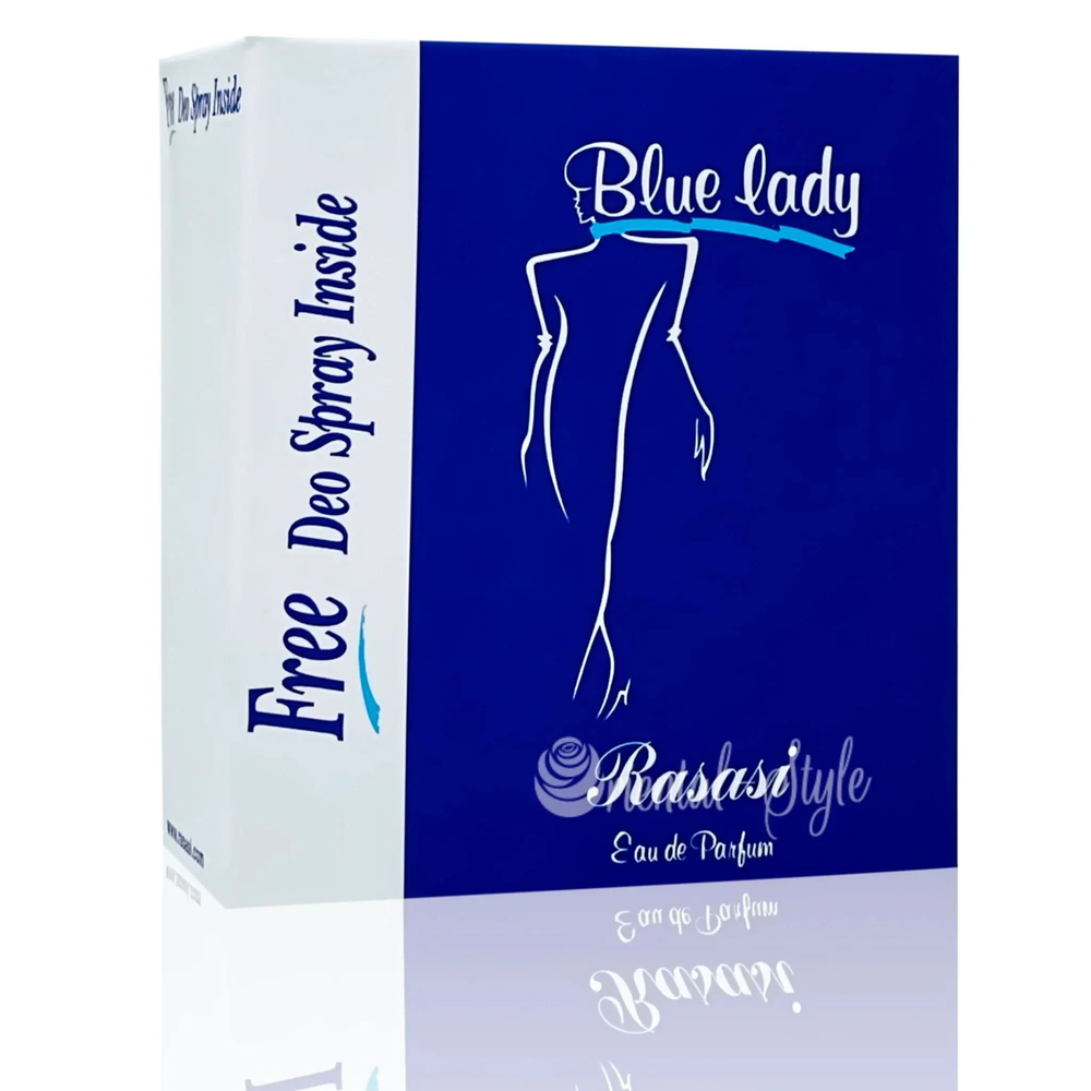 Caja del perfume Rasasi Blue Lady (estuche original)