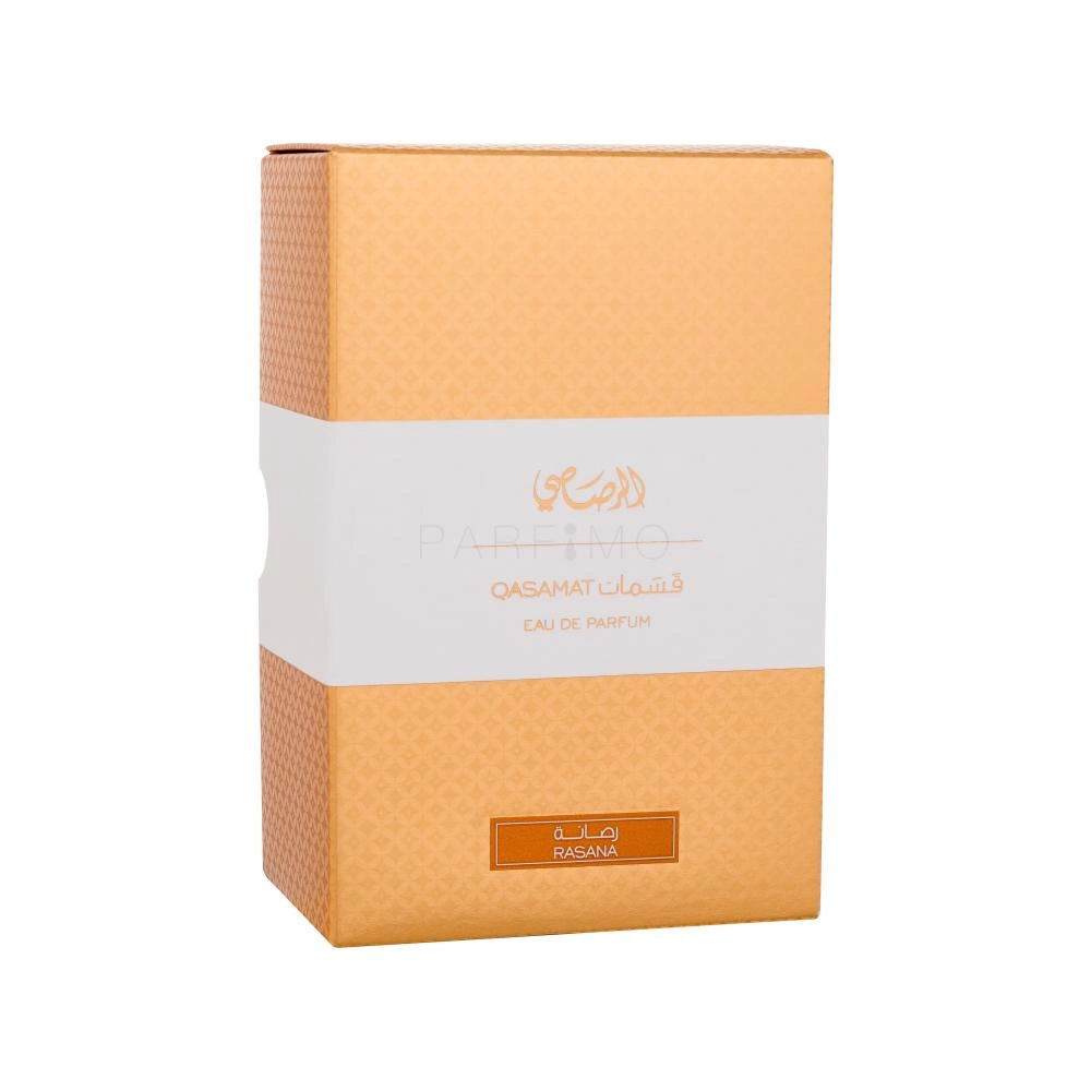 Caja del perfume Rasasi Qasamat Rasana unisex (estuche original)